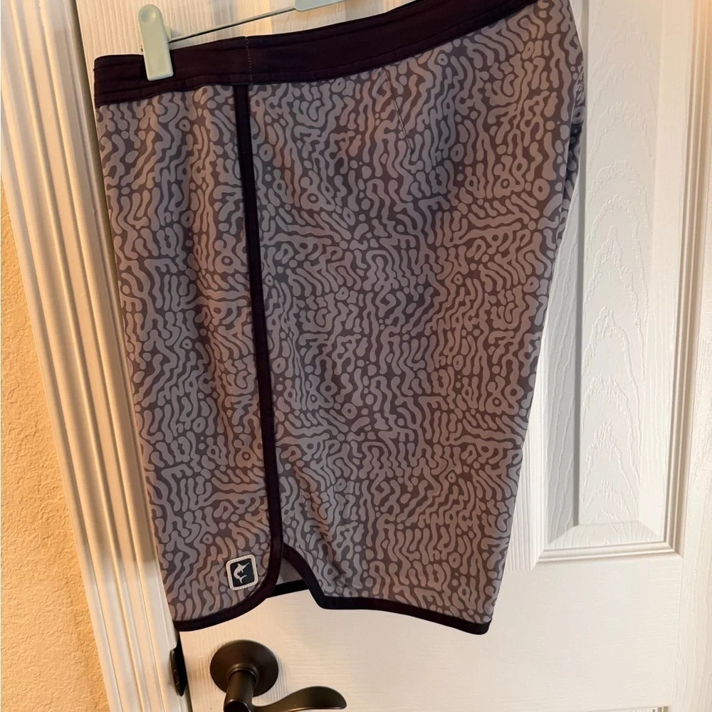 Pelagic Black and Gray High Performance Shorts